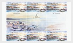 Aland islalnds Åland Finland 2024 SEPAC Beautiful Aland block of 6 stamps and all types labels MNH