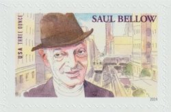 USA 2024 Saul Bellow Subway Metro train stamp MNH