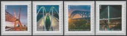 USA 2023 Bridges definitives set of 4 stamps MNH
