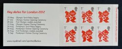 Great Britain United Kingdom 2012 Olympic games London Olympics logo Key dates booklet MNH