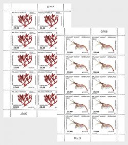Greenland Grönland Groenland Denmark 2024 Europa CEPT Undewater flora and fauna set of 2 sheetlet MNH