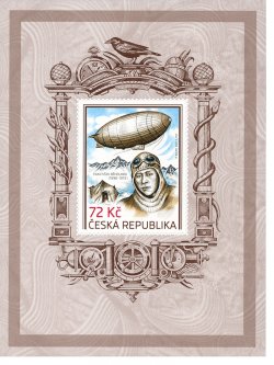 Czech Tschechien Tchèque 2023 František Běhounek Airship Zeppelin Arctic block MNH