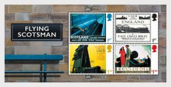 Great Britain United Kingdom 2023 Flying Scotsman legendary train railways locomotives block MNH