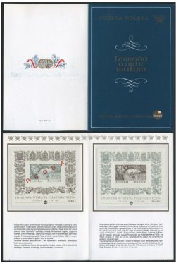 Poland Polen Pologne 1993 Legend of white Eagle RARE imperforated block and proof in special booklet MNH