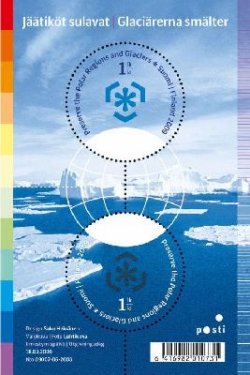 Finland Finlande Finnland 2009 IPY Int Polar Year Joint issue set of 2 stamps in block MNH