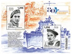 Saint-Pierre and Miquelon France 2024 WWII D-Day 80th anniversary of the Normandy landings block MNH