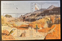 Namibia 2009 Brandberg Fauna and flora around highest mountain set of 10 stamps in sheetlet MNH