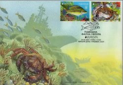 Ukraine 2024 Europa CEPT Undewater fauna Black sea Fish and crab set of 2 stamps FDC
