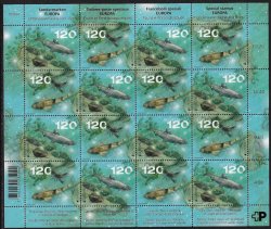Switzerland Schweiz Suisse 2024 Europa CEPT Fishes underwater rare fauna sheetlet MNH