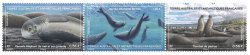 TAAF France 2023 Eléphant de mer Sea Elephant set of 3 stamps in strip MNH