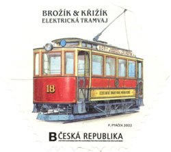 Czech Tschechien Tchèque 2022 City transport history Old tram Brozik & Krizik stamp MNH