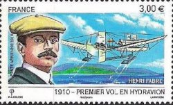 France 2010 Pioneers of Aviation Henri Fabre 100 years since the first seaplane flight stamp MNH