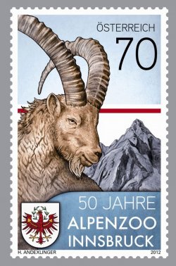 Austria Österreich L'Autriche 2012 Mountain goat 50th Anniversary of the Alpenzoo stamp MNH