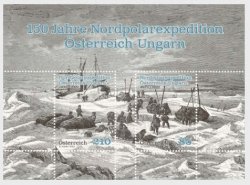 Austria Österreich L'Autriche 2022 50 Ann Austro-Hungarian North Pole Expedition 1872-1874 block MNH