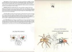 Lithuania. Fauna. Red Book of Lithuania. Spiders. Postal booklet