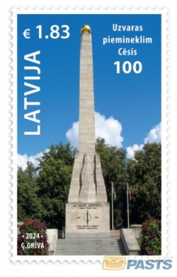 Latvia Lettland Lettonie 2024 Centenary of the Victory monument in Cesis stamp MNH