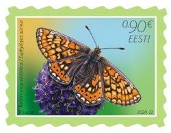 Estonia Estland Estonie 2020 Butterfly Marsh fritillary definitives stamp MNH