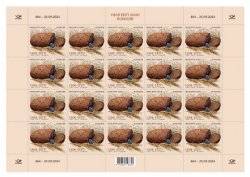 Estonia Estland Estonie 2024 Rye bread Omniva Both types of stamps are in one sheetlet MNH