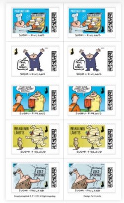 Finland Finnland Finlande 2024 Fingerpori Comics Posti sheetlet / booklet MNH