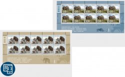 Switzerland Schweiz Suisse 2024 Giants of the Ice Age Prehistoric mammals Set of 2 sheetlets MNH