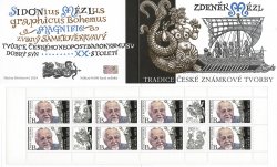 Czech Tschechien Tchèque 2024 Mezl Stamps designer Limited edition special minisheet with labels in booklet MNH