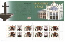 Czech Tschechien Tchèque 2024 Spa Mariánské Lázně Limited edition special minisheet with labels in booklet MNH