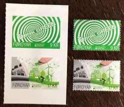 Faroe Islands Denmark 2016 Europa CEPT Think Green Set of 4 perf and self-adh stamps MNH