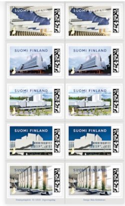 Finland Finnland Finlande 2025 Finlandia Palace Helsinki New opening booklet of 2 sets MNH