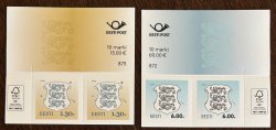 Estonia Estland Estonie 2025 Definitives State Coat of Arms Full Set of 2 top strips MNH