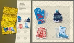 Austria Österreich L'Autriche 2024 Christmas Winter clothes Special booklet with set of 4 stamps / blocks MNH