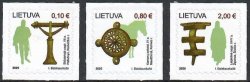 Lithuania Litauen Lituanie 2025 Balt tribes Samogitians Archeology Ethnography Definitives Set of 3 stamps MNH