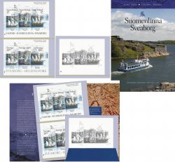 Finland Sweden 2006 Sveaborg fortress Joint issue Both block's and limited black print proof in special booklet MNH