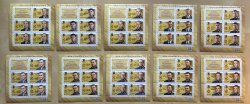 Russia 2023 Ukranian War "Heroes of Russia" Set of 10 sheetlets of 5 stamps and label MNH