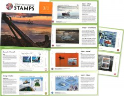 Scandinavia 2014 Life by the sea Ships Scandinavian joint issue set of 8 blocks in special booklet MNH