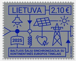 Lithuania 2025 Integration of the Baltic States into the European electricity system Stamp MNH