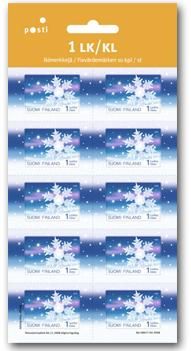 Finland 2008 Christmas Frosty night The world's first transparent stamp in rare sheetlet MNH