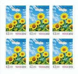 Kyrgyzstan. Flora of Kyrgyzstan. Sunflower .Sheetlet 6st , imperforated