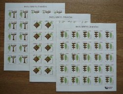 Lithuania 2025 Balt tribes Samogitians Archeology Ethnography Definitives Set of 3 sheetlets MNH