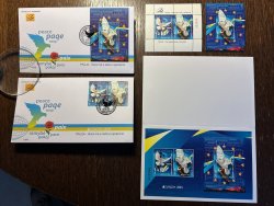 Albania 2024 Europa CEPT 2023 Peace Set of blocks limited special booklet MNH and FDCs