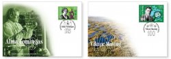 Estonia 2025 Scientists botanists Alma Tomingas Viktor Masing Flowers Orchids Set of 2 FDC's