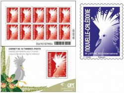 New Caledonia Nouvelle Caledonie 2025 Definitives 08.05.25 issue bird Cagou Chung blue Set of stamp and booklet MNH