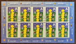 Russian occupation of Moldova 2000 Transnistria Europa CEPT joint issue Sheetlet of 10 cancelled stamps CTO