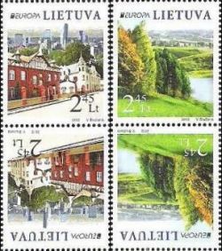 Lithuania Lituanie Litauen 2012 Europa CEPT Visit to... Set of 2 tete-beshes MNH