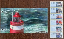 Guernsey Great Britain UK 2017 Lighthouses Set of 6 stamps (strip) in booklet (presentation pack) MNH