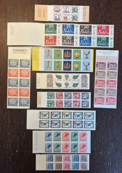 Sweden 1960-80 Set of 10 stamp booklets MNH special offer