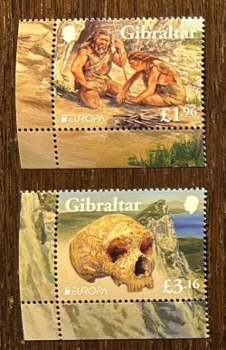 Gibraltar UK 2025 Europa CEPT Archeology Set of 2 stamps MNH