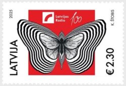 Latvia 2025 Radio in LV 100 ann Stamp MNH