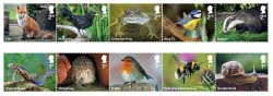 Great Britain United Kingdom 2025 Fauna Garden Wildlife Mammals Birds Insects etc Set of 10 stamps MNH