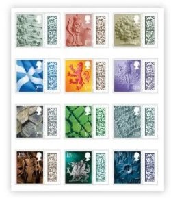 Great Britain United Kingdom 2022 Country definitives England Scotland Wales Northern Ireland Set of 12 stamps MNH