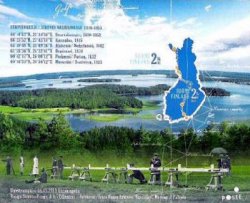 Finland 2011 Astronomy Geodesy Arc Struve Joint issue Set of 2 stamps in block MNH